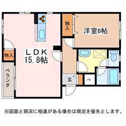 松本駅 徒歩33分 2階の物件間取画像